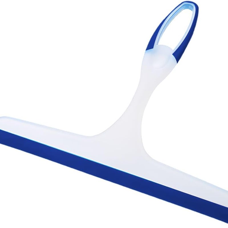 Wycieraczka prysznicowa, wycieraczka łazienkowa, myjka do okien, odpowiednia do luster, okien, podłóg, szkła, niebieska