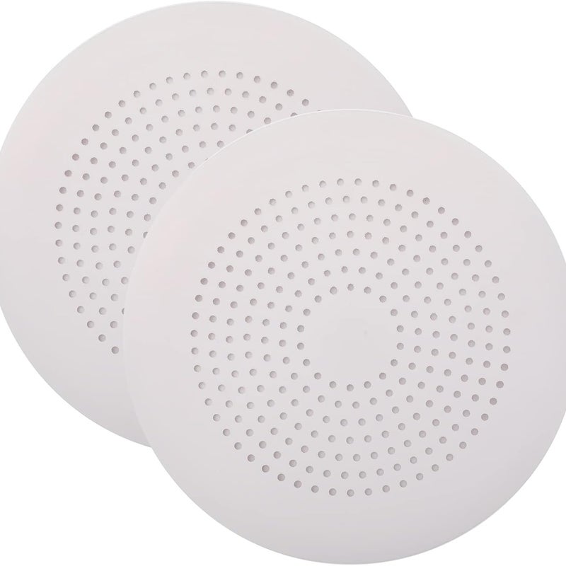 Okrągły łapacz włosów do odpływu prysznicowego z przyssawką, łatwy w montażu, opakowanie 2 szt. (biały)