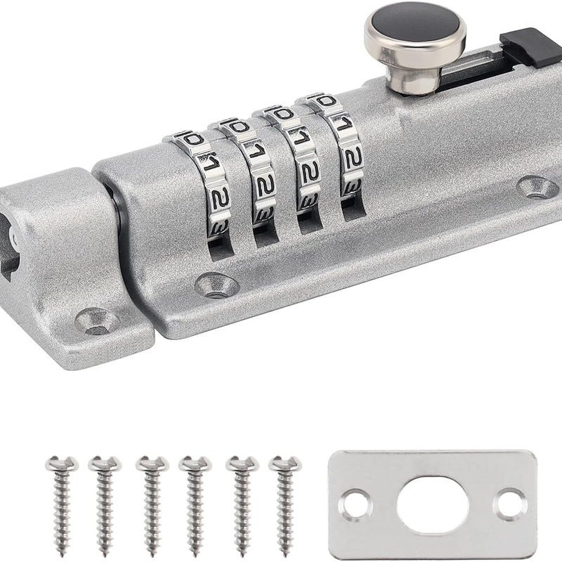 Zamek szyfrowy, zamek kodowy, odpowiedni do bud dla psów, stodół, szop, magazynów, srebra