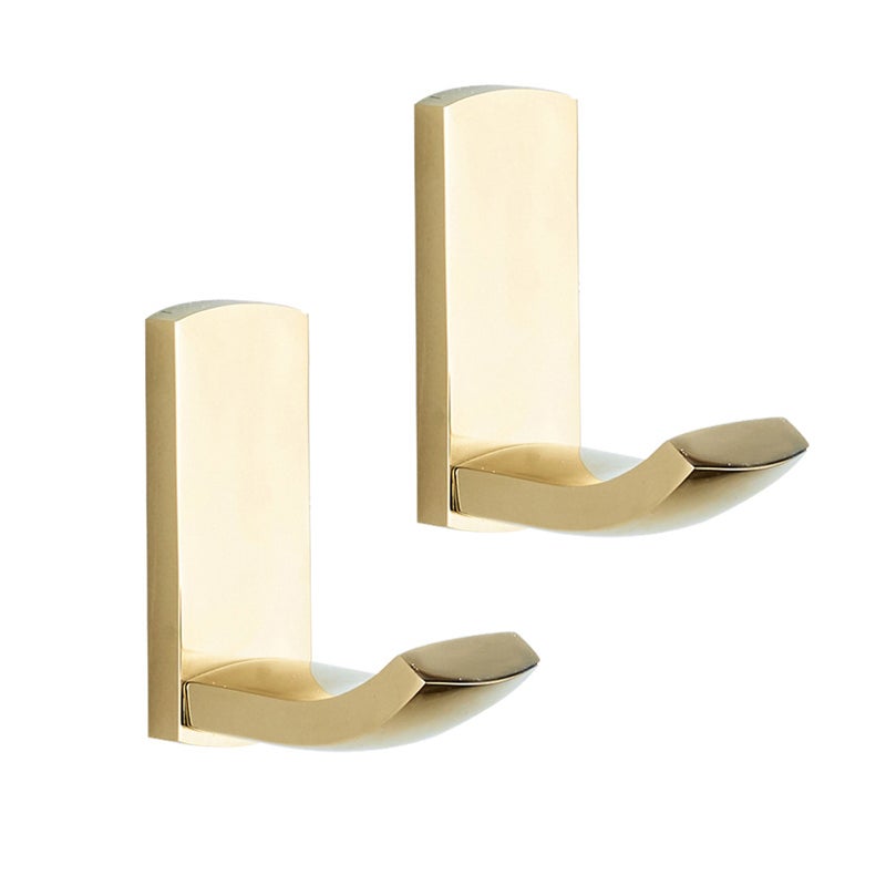 Hak ścienny do prysznica, wieszak na ręczniki, wieszak na ubrania, akcesoria kuchenne i łazienkowe, zestaw 2 szt. (złoty)