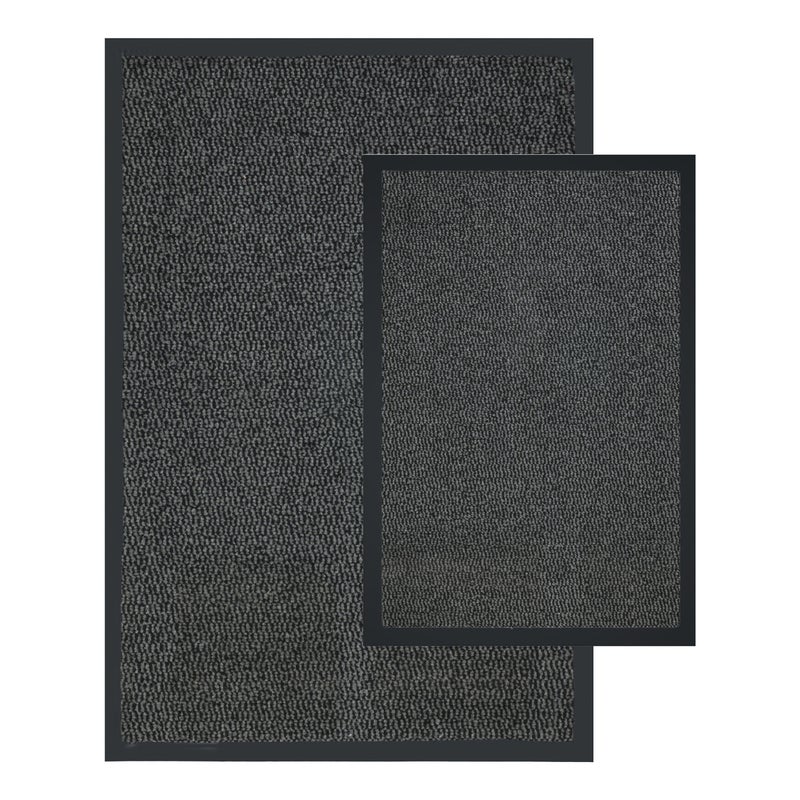 Wycieraczka pod drzwi Bruno 40x60 cm + 60x90 cm szary zestaw 2 szt