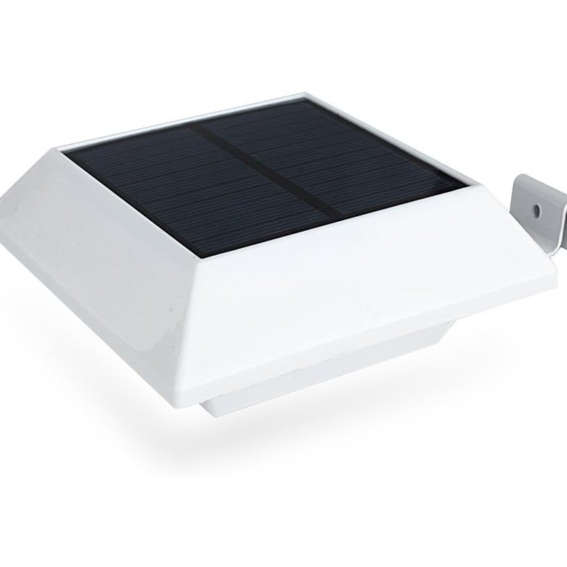 Zewnętrzne lampy solarne do rynien (1 opakowanie), 6 diod LED, wodoodporne, bezprzewodowe, trwałe, do ogrodu, na patio, podjazd
