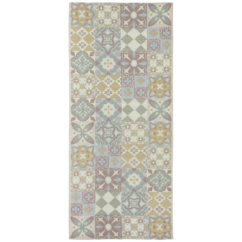 Dywan do kuchni, dywan do przedpokoju tkany na płasko SELENA 80x200 cm OEKO-TEX marokański beżowy