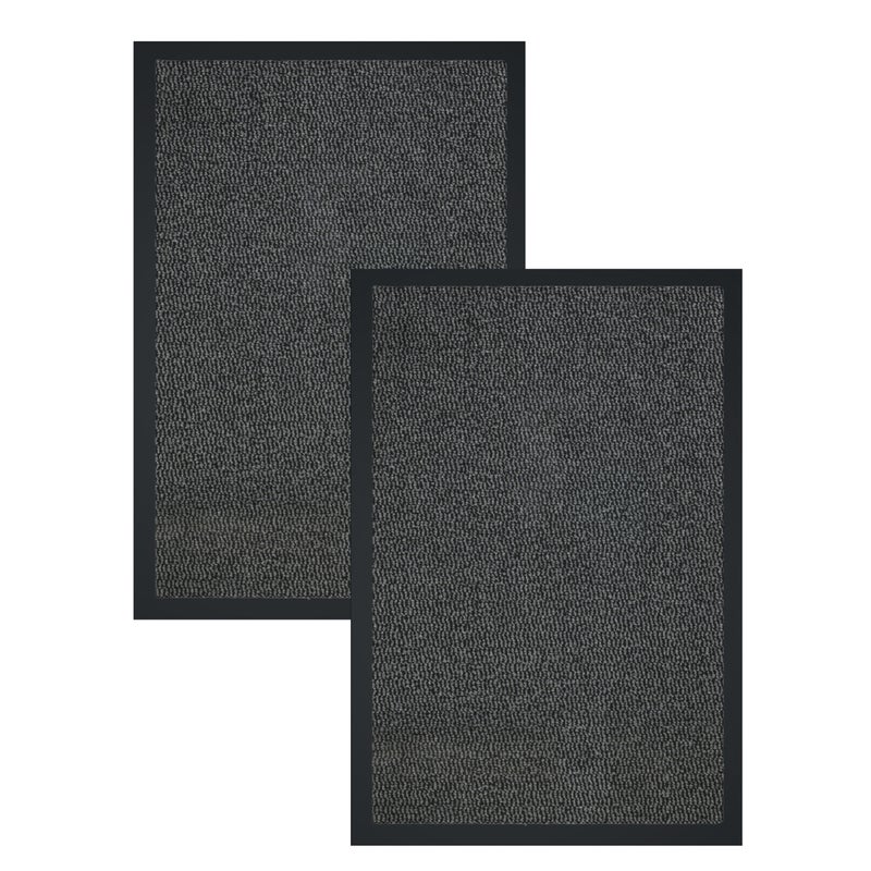 Wycieraczka pod drzwi Bruno 40x60 cm szary zestaw 2 szt