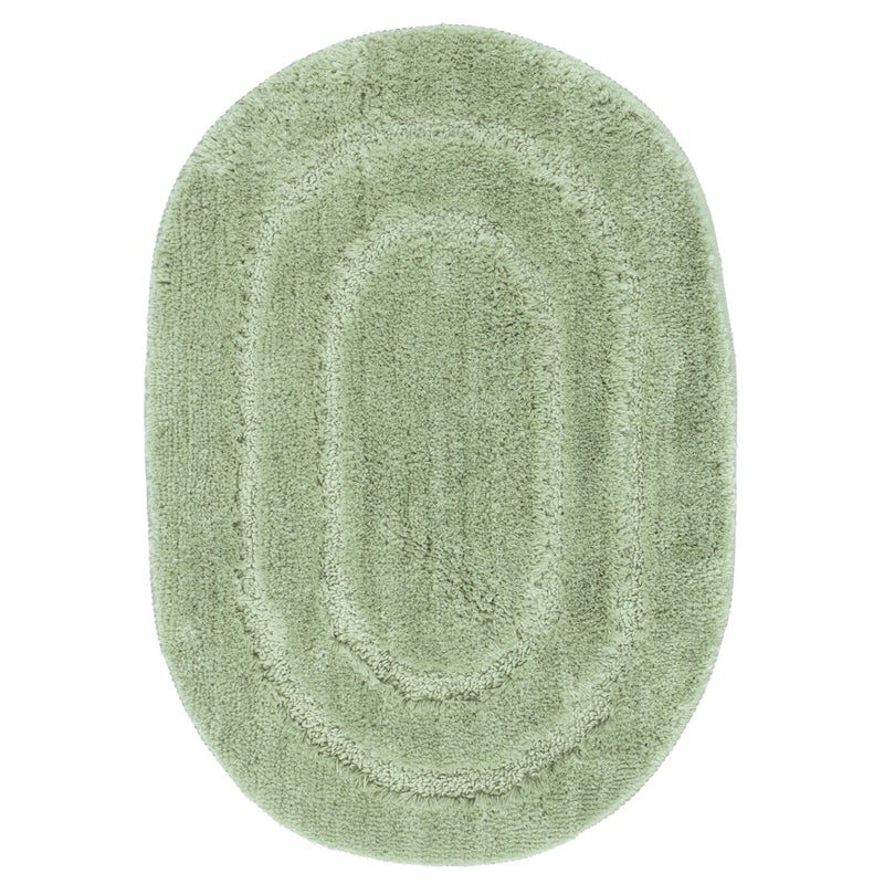Dywanik łazienkowy Soft 40x60 cm antyposlizgowy owalny zielony