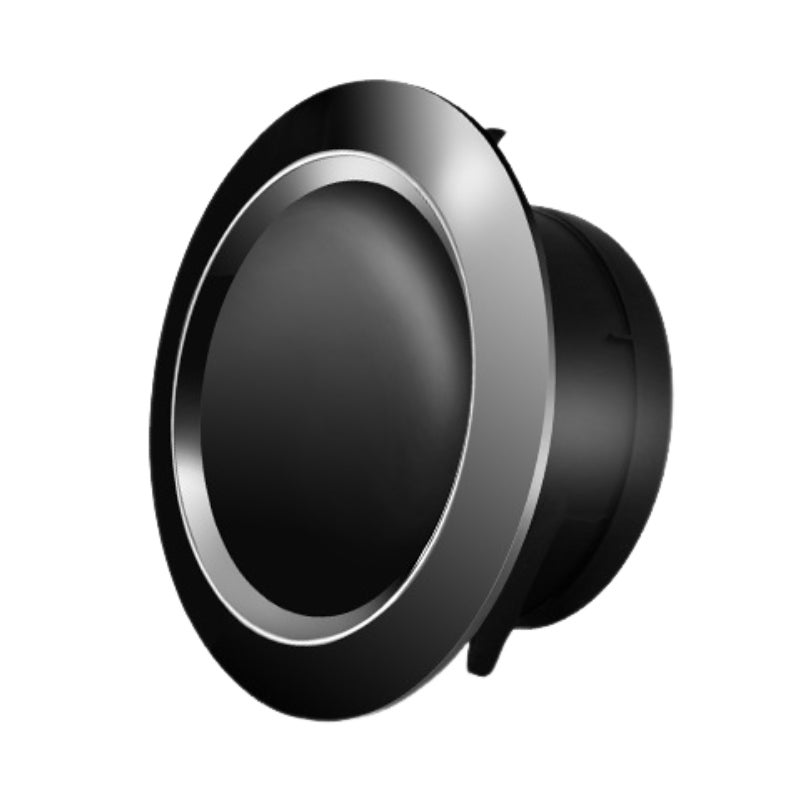 Kratka wentylacyjna tarczowa do kuchni i łazienek, średnica otworu 75 mm, kolor czarny