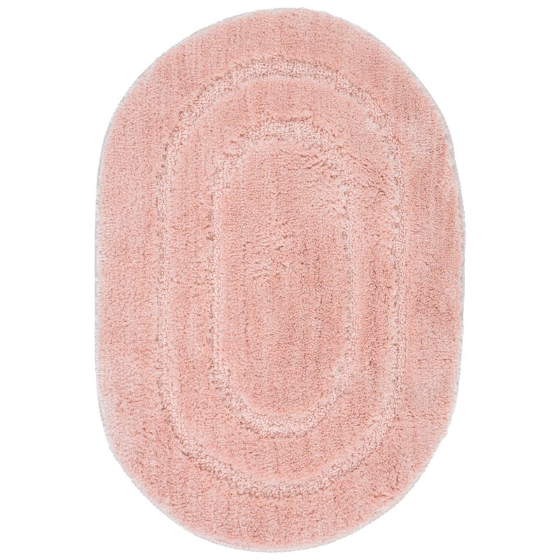 Dywanik łazienkowy Soft 40x60 cm antypoślizgowy owalny różowy