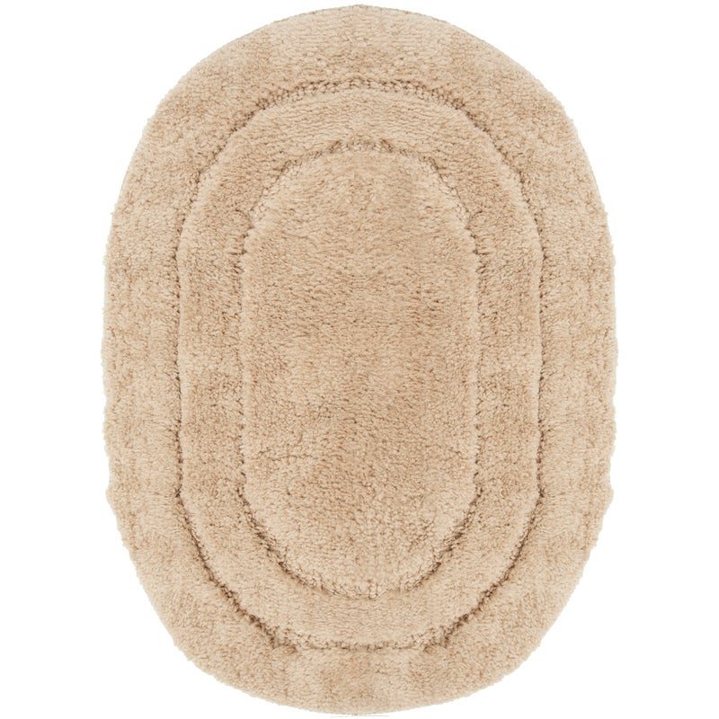 Dywanik łazienkowy Soft 40x60 cm antypoślizgowy owalny beżowy