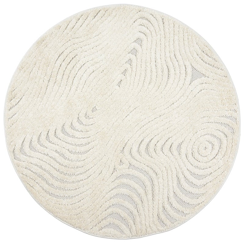 Dywan okrągły boho Cora 120 cm OEKO-TEX kremowy