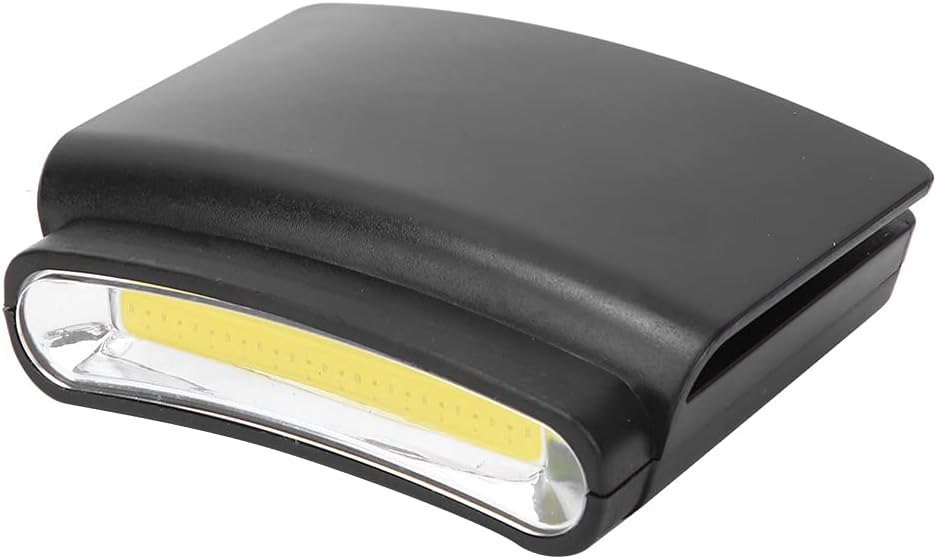 Przenośna latarka czołowa LED, mini latarka czołowa, lampa na czapkę, czarna