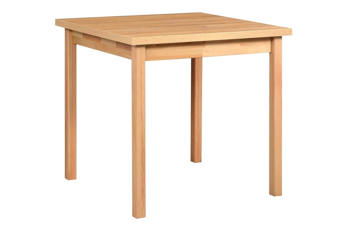 Minimalistyczny kwadratowy stół Max IX w kolorze Dąb Grandson – elegancka opcja do kuchni