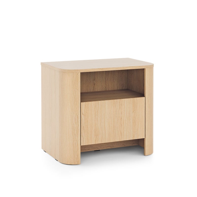 FARI – Szafka nocna z szufladą Dąb Vincenza, 58 cm Styl nowoczesny