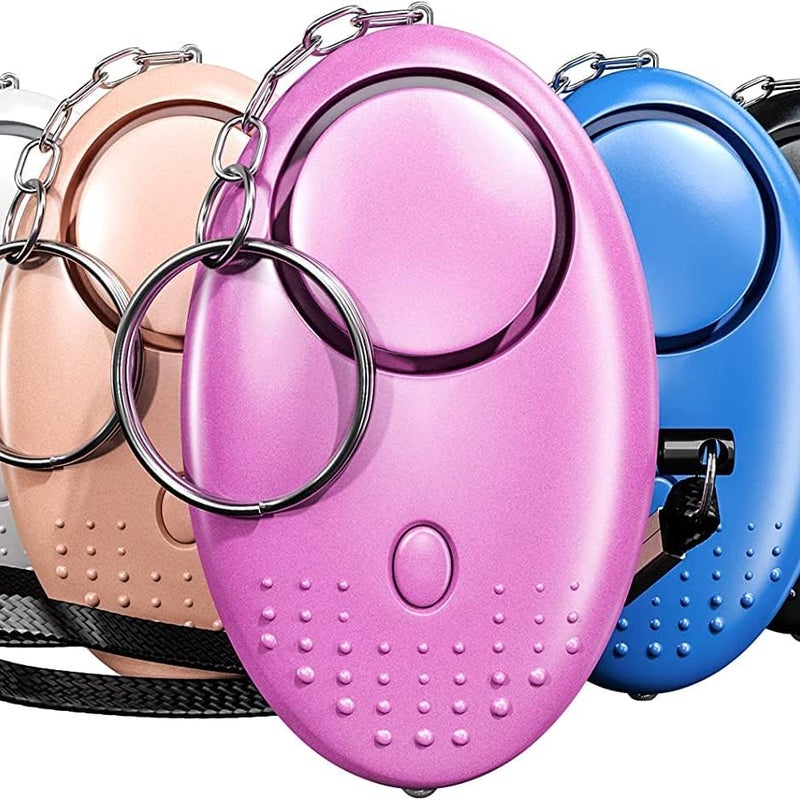 Alarm osobisty awaryjny [5 szt.], latarka LED o mocy 130 dB dla dzieci/kobiet/osób starszych