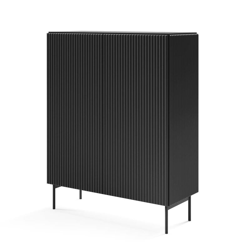 Wysoka dwudrzwiowa komoda TUTTI 123 cm – elegancja w nowoczesnym wydaniu, która zmienia każde wnętrze