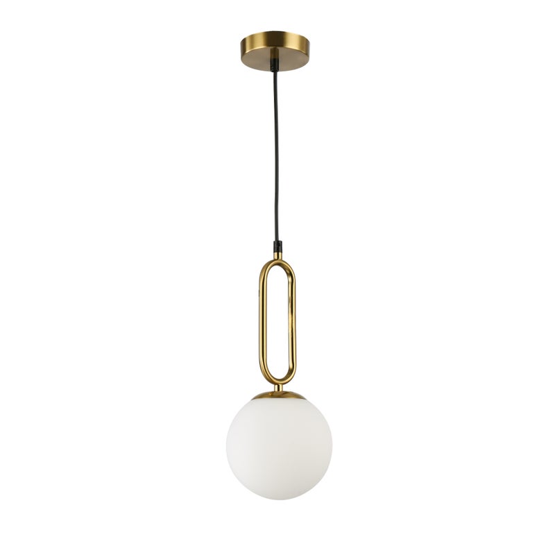Lampa wisząca żyrandol Bali E27 100 cm IP20 loft złota szklany klosz MasterLED