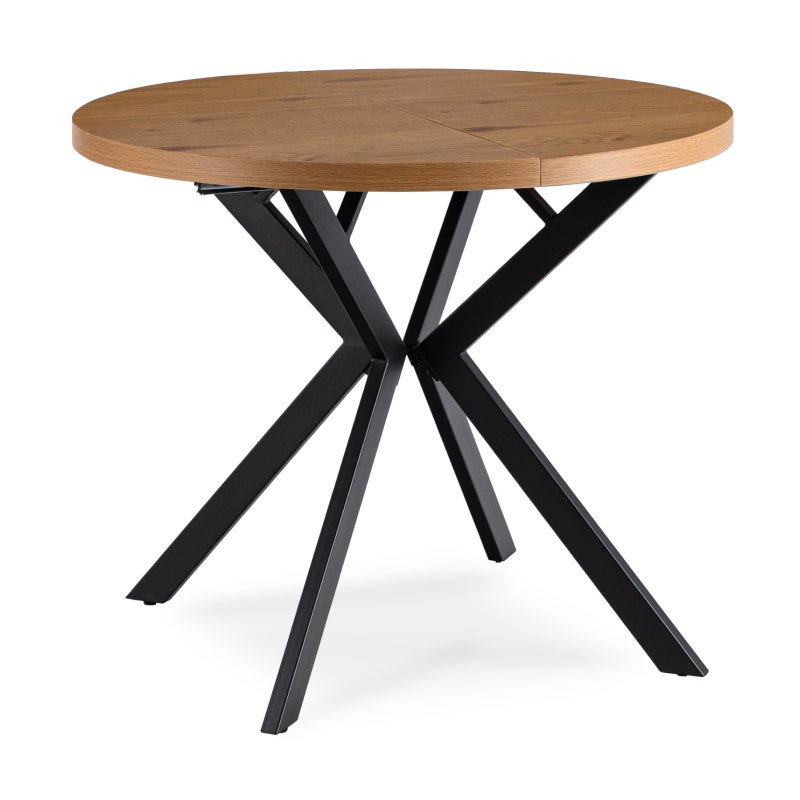 Stół Rozkładany Okrągły Kuchenny Do Jadalni Kuchni Salonu Loft Dąb LUGO