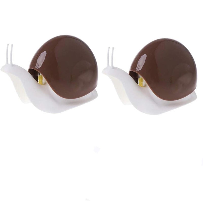 Uroczy dozownik do mydła w kształcie ślimaka, idealny do kuchni, łazienki itp., 2 sztuki (120 ml) (brązowy)
