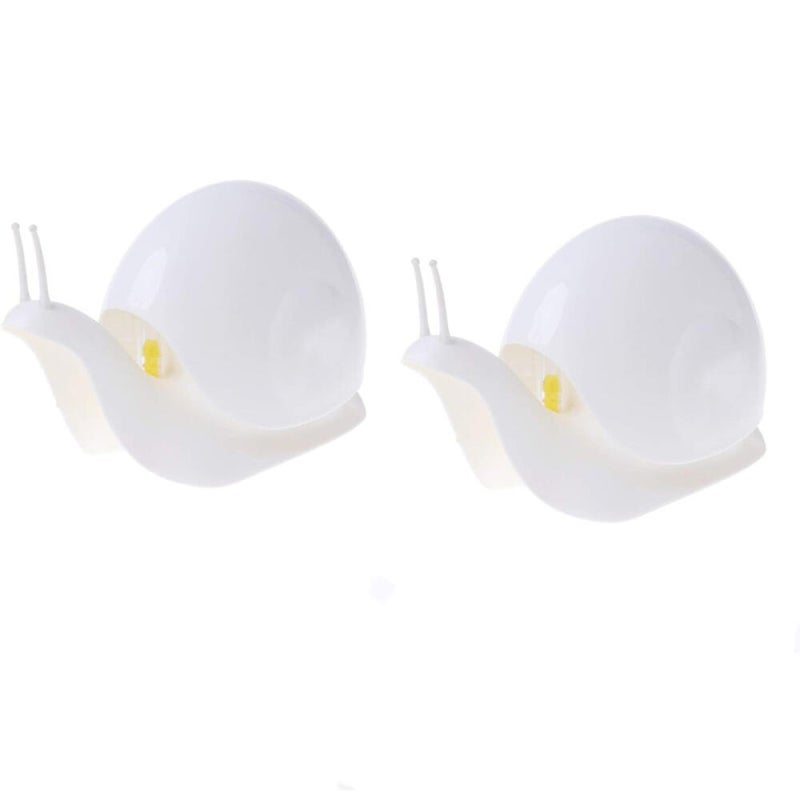 Uroczy dozownik do mydła w kształcie ślimaka, idealny do kuchni, łazienki itp., 2 sztuki (120 ml) (biały)