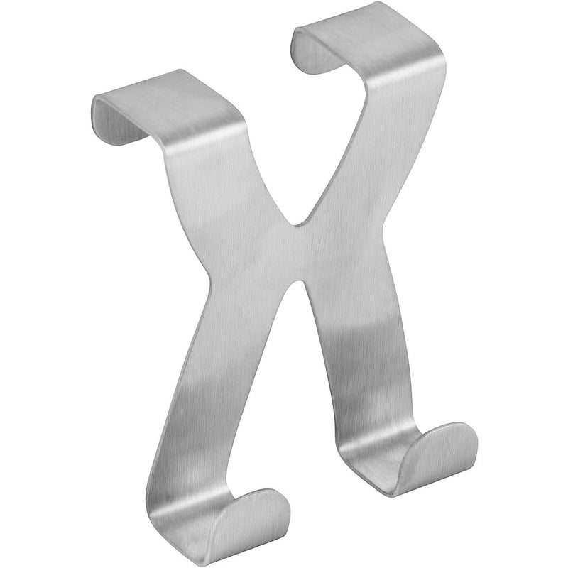 Podwójny haczyk do drzwi lub szafki, hak ścienny, hak ze stali nierdzewnej, wieszak na ręczniki lub ubrania, stal nierdzewna, 5x6,5 cm