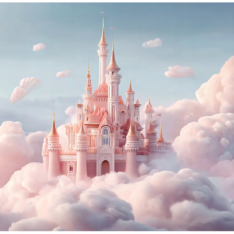 Fototapeta Dla Dzieci Dziewczynki Bajkowy Zamek 250x175 cm Tapeta Do Pokoju Dziecęcego Na Flizelinie