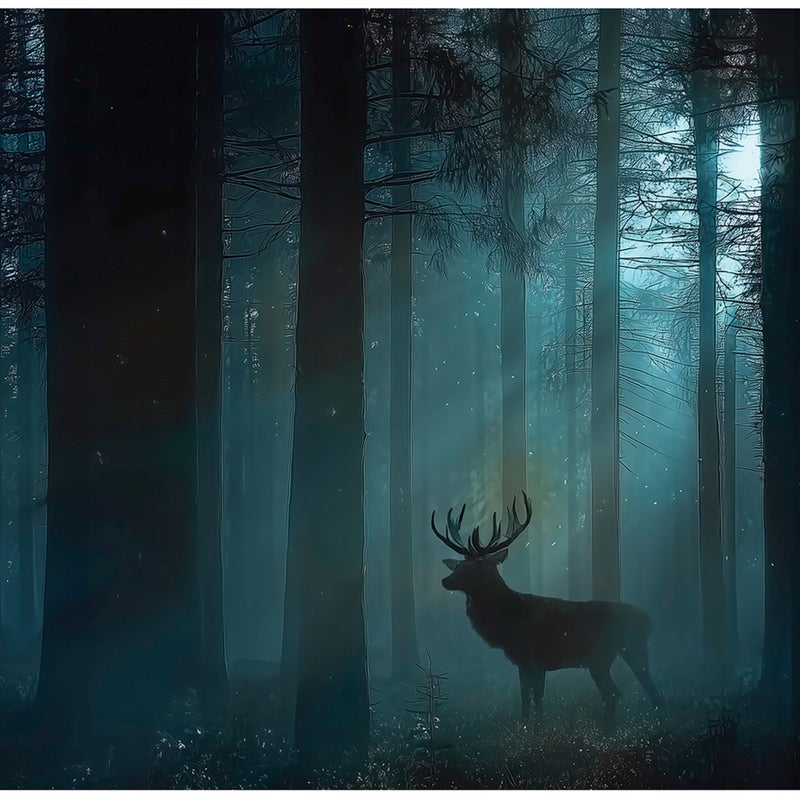 Fototapeta Las Drzewa Jeleń Zwierzęta Natura 400x280 cm Tapeta Do Sypialni Salonu Kuchni Na Flizelinie