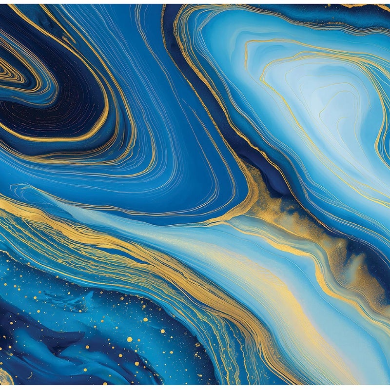 Fototapeta Marmur Glamour Kamień Niebieski 250x175 cm Tapeta Do Sypialni Salonu Kuchni Na Flizelinie