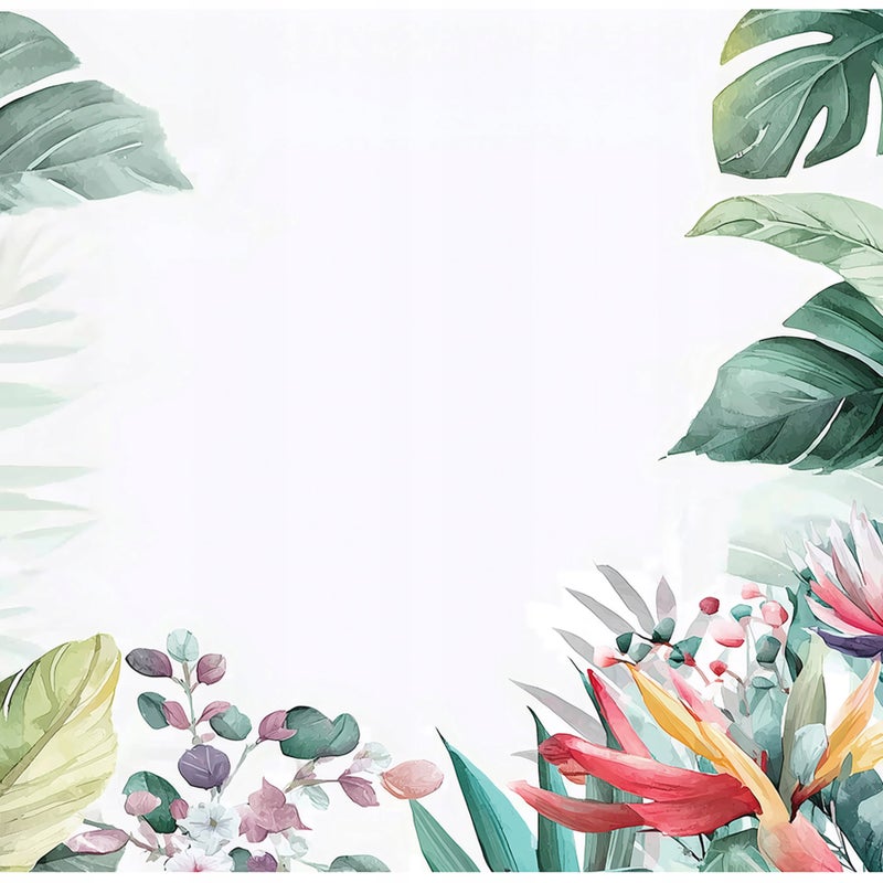 Fototapeta Liście Kwiaty Abstrakcja 300x210 cm Tapeta Do Sypialni Salonu Kuchni Na Flizelinie