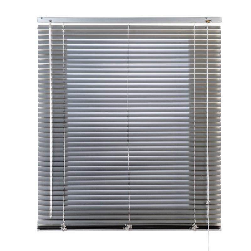 Żaluzja aluminiowa ze sznurkiem, kolor srebrny, 150x250 cm