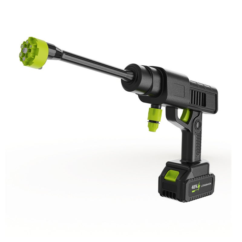 Myjka ciśnieniowa bezprzewodowa, myjka ciśnieniowa zasilana bateryjnie, dysza wielofunkcyjna 6 w 1 (48 V)