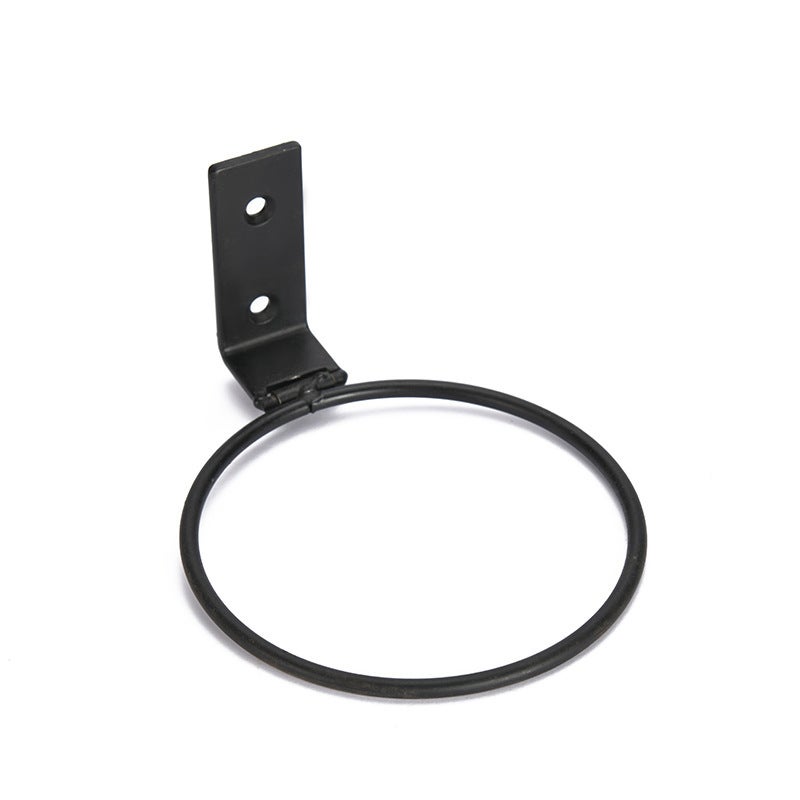 1 szt. Żelazny uchwyt na doniczkę, montowany na ścianie, składany, średnica 11 cm, czarny, odpowiedni do ogrodu, balkonu