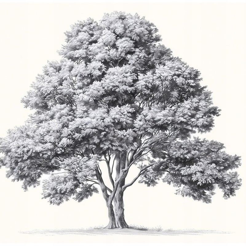 Fototapeta Drzewo Szare Na Beżowym Tle 250x175 cm Tapeta Do Sypialni Salonu Kuchni Na Flizelinie