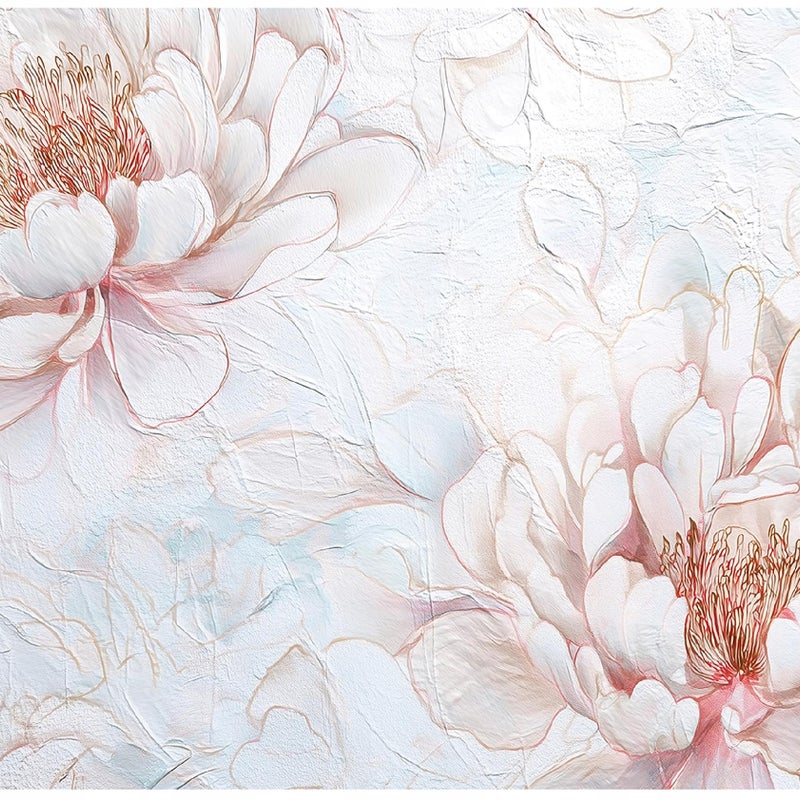 Fototapeta Kwiaty Piwonie Abstrakcja 400x280 cm Tapeta Do Sypialni Salonu Kuchni Na Flizelinie