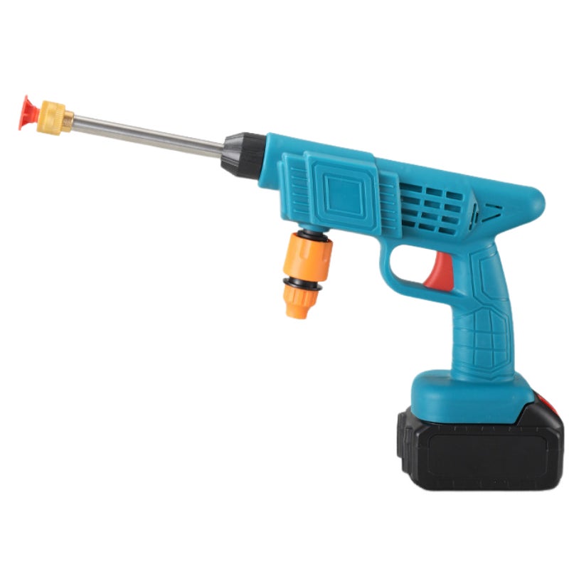 Myjka ciśnieniowa bezprzewodowa, przenośna myjka ciśnieniowa do czyszczenia i podlewania - Niebieska - 21 V (z akumulatorem)