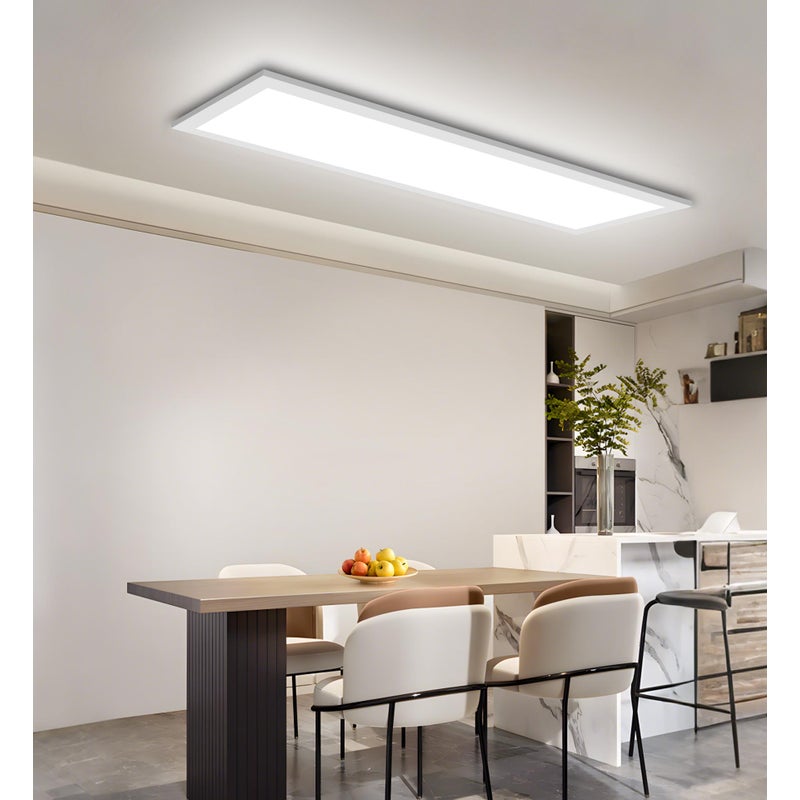 LOVHAUS Lampa Sufitowa LED 24W 2400LM, Światło Białe 6500K do Biura, Salonu, Łazienki, Korytarza, 100LM/W Lampa Kuchnia 580x200mm