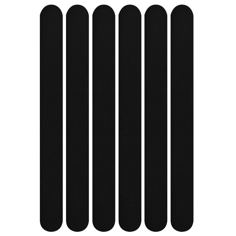 Naklejki antypoślizgowe do wanien, pryszniców i schodów, 2 x 38 cm, 6 szt., czarne