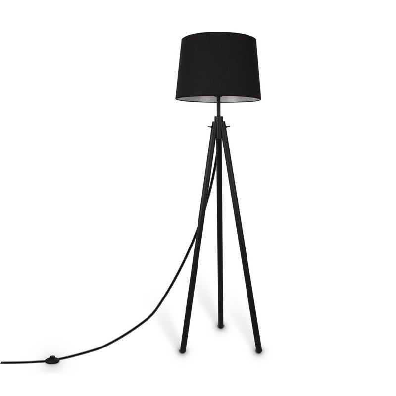 Lampa podłogowa stojąca Calvin czarna 1xE27x60W wym: 161,5 x 60,7 x 60,7 cm tkanina Maytoni