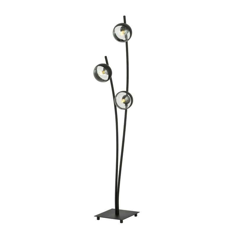 Lampa podłogowa stojąca Hunter czarna 3xE14x10W wym: 150 x 35 x 35 cm metal Emibig