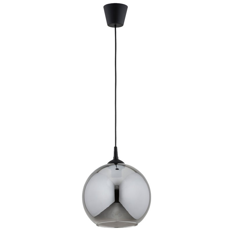 Lampa wisząca Fart czarna-dymiona 1xE27x15W wym: 90 x 25 x 25 cm szkło Alfa
