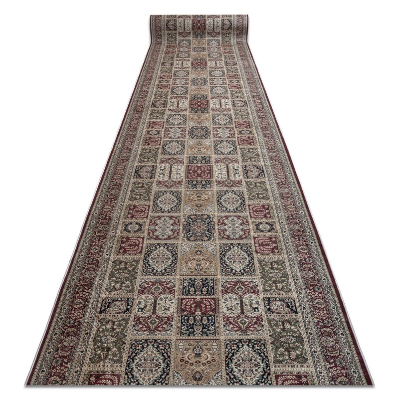 CHODNIK podgumowany DO PRANIA LOTUS CASSETTES 39980 Orientalny beż / czerwony 120cm 120x430 cm