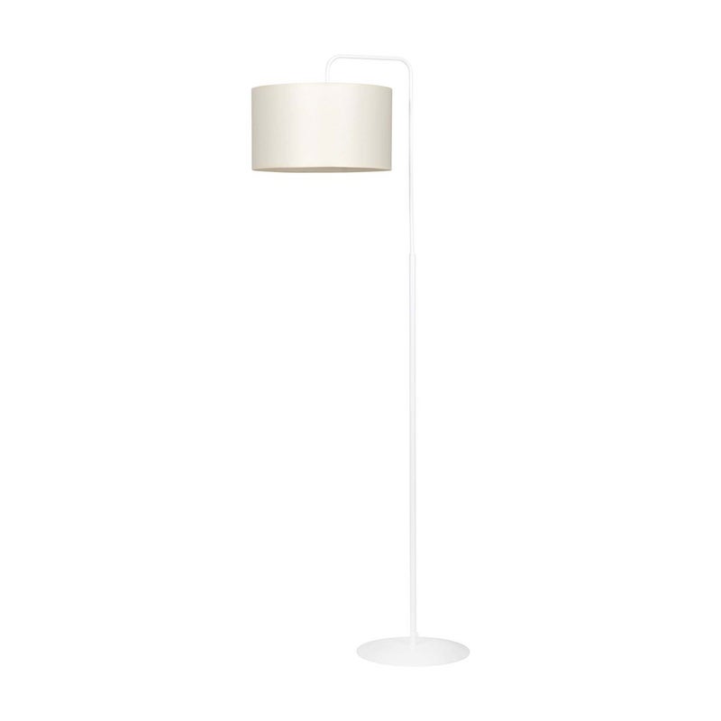 Lampa podłogowa stojąca Trapo biała ecru 1xE27x15W wym: 150 x 50 x 35 cm tkanina Emibig