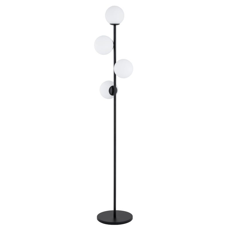 Lampa podłogowa stojąca Malaga czarno-biała 4xE14x10W wym: 168 x 32 x 32 cm metal Alfa