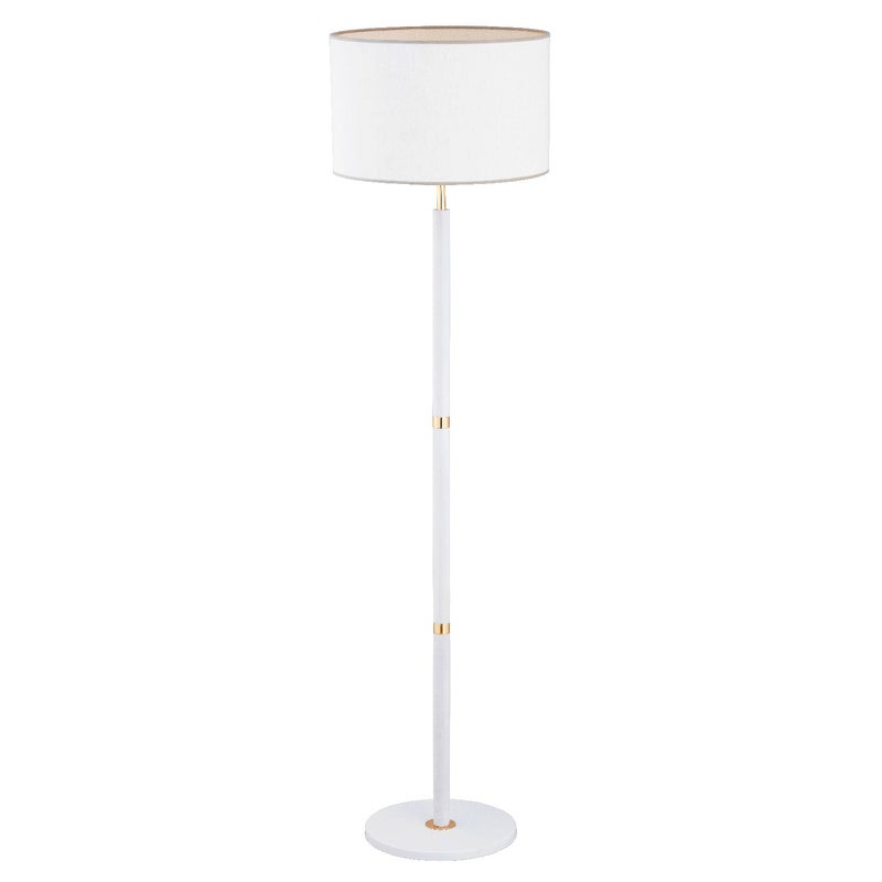 Lampa podłogowa stojąca Soprano biało-złota 1xE27x15W wym: 155 x 40 x 40 cm metal Alfa