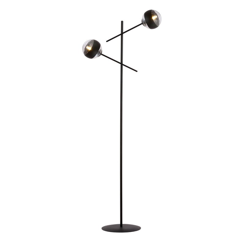 Lampa podłogowa stojąca Linear czarna 2xE14x10W wym: 150 x 59 x 59 cm metal Emibig