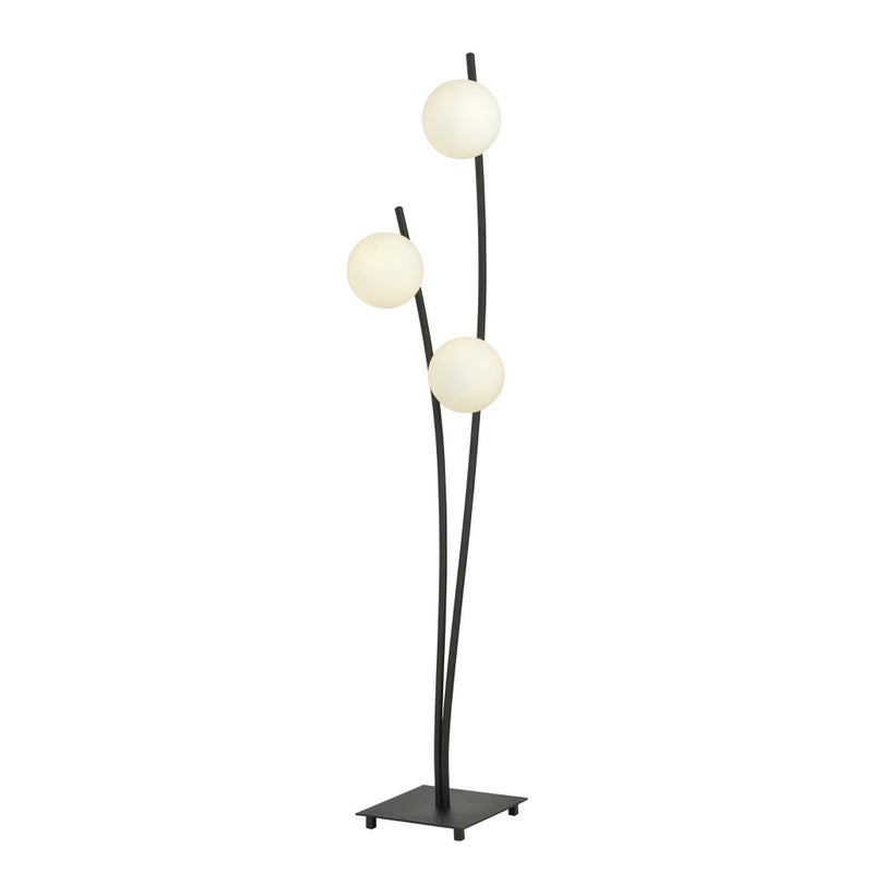 Lampa podłogowa stojąca Hunter czarno-biała 3xE14x10W wym: 150 x 35 x 35 cm metal Emibig