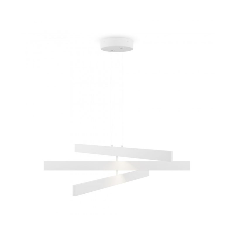 Lampa wisząca Origami biała LED 46W 4000K 2300lm wym: 18,7 x 80 x 80 cm aluminium Maytoni