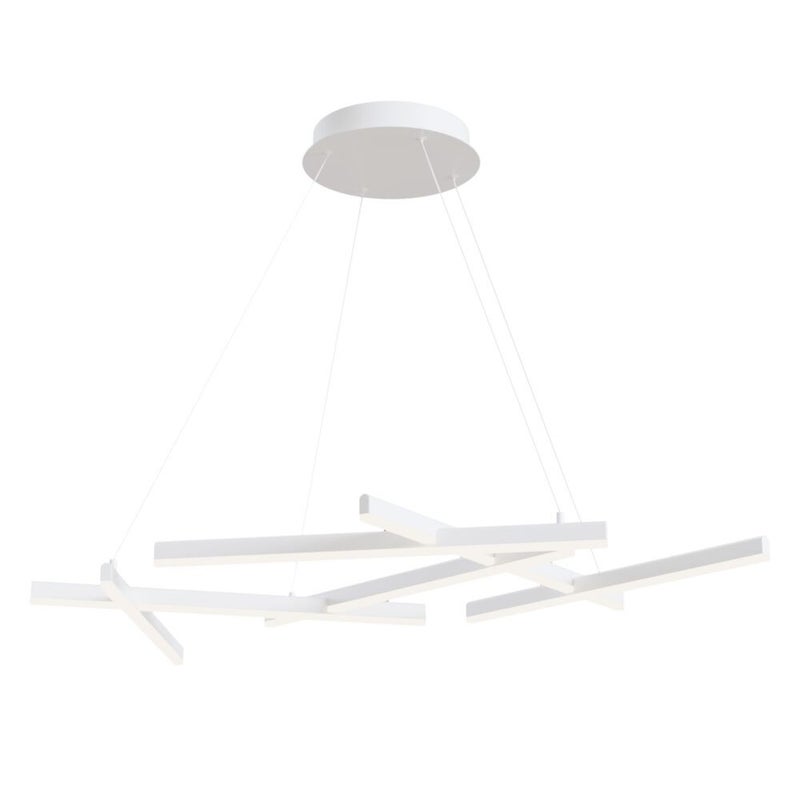 Lampa wisząca Line biała LED 79W 3000K 3100lm wym: 120 x 66 x 120 cm aluminium Maytoni