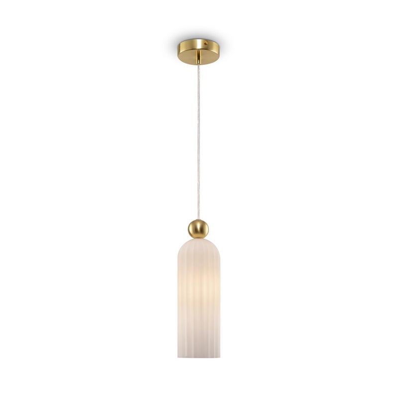 Lampa wisząca Antic mosiężno-złota 1xE14x40W szklany klosz wym: 187,5 x 10 x 10 cm szkło Maytoni