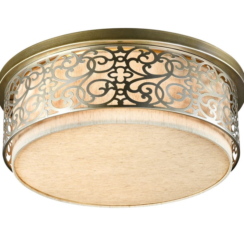 Lampa sufitowa Venera mosiężno-złota 5xE27x60W wym: 19 x 50 x 50 cm tkanina Maytoni