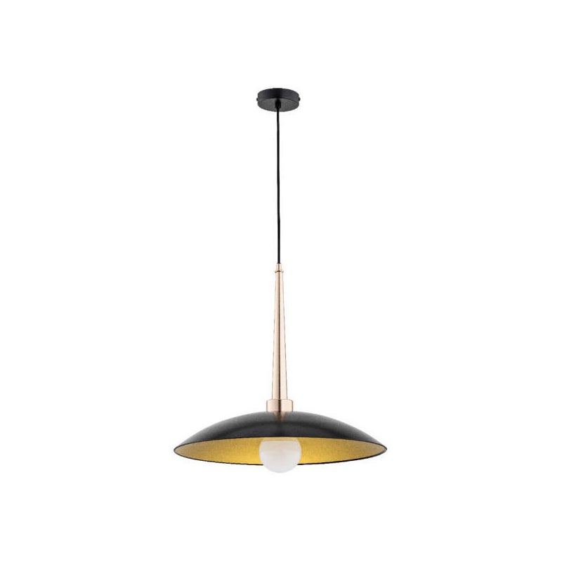 Lampa wisząca Velian gold antyk 1xE27x15W styl klasyczny wym: 84 x 48 x 48 cm szkło Alfa