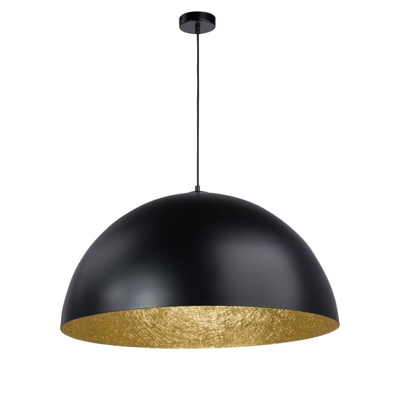 Lampa wisząca Sfera czarno-złota 1xE27x15W dekoracyjna wym: 90 x 35 x 35 cm metal SIGMA